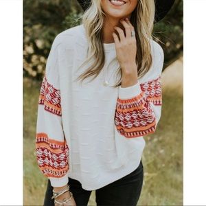 Roolee Dannika Textured Bohemian Sweater